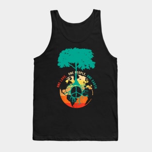 one love one people one earth Tank Top